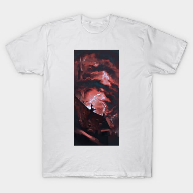 Red Storm T-Shirt by SNIZHNA